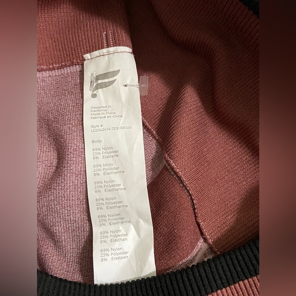 Fabletics High Waisted Color Block Leggings - Picture 7 of 8